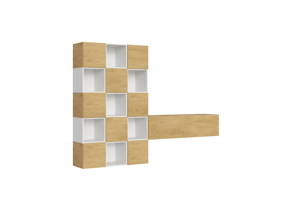 Composizioni Isoka - Composizione parete soggiorno Isoka A101 L.274 H.200 P.39,2