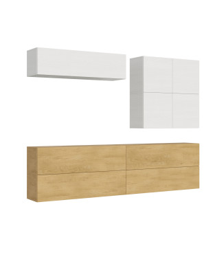 Composizioni Isoka - Composizione parete soggiorno Isoka A103 L.308 P.39,2