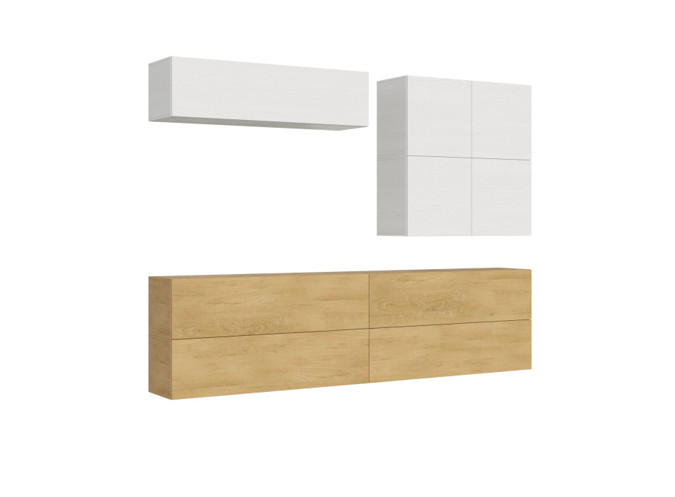 Composizioni Isoka - Composizione parete soggiorno Isoka A103 L.308 P.39,2