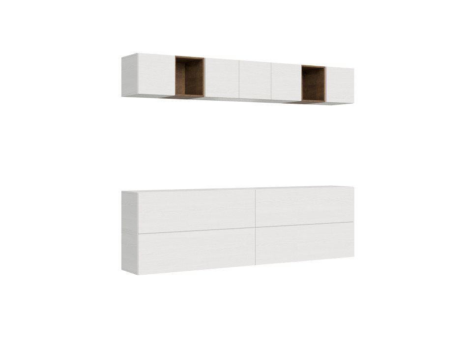 Composizioni Isoka - Composizione parete soggiorno Isoka A104 L.268 P.39,2