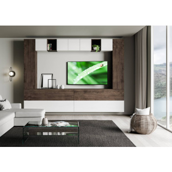 Composizioni Isoka - Composizione parete soggiorno Isoka A105 L.348 H.254 P.39,2