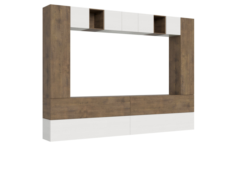 Composizioni Isoka - Composizione parete soggiorno Isoka A105 L.348 H.254 P.39,2