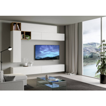 Composizioni Isoka - Composizione parete soggiorno Isoka A106 L.208 P.39,2