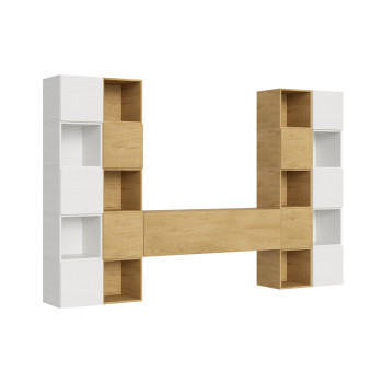 Composizioni Isoka - Composizione parete soggiorno Isoka A109 L.314 H.200 P.39,2