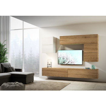 Composizioni Isoka - Composizione parete soggiorno Isoka A13 L.268 P.39,2