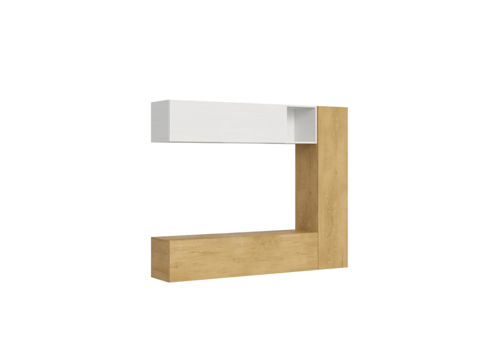 Composizioni Isoka - Composizione parete soggiorno Isoka A14 L.214 H.173,6 P.39,2