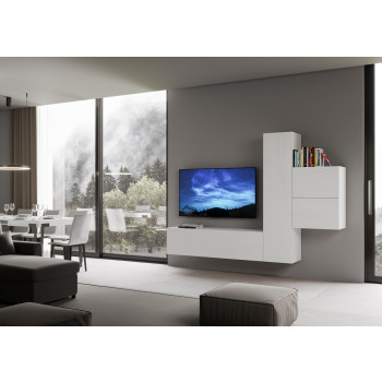 Composizioni Isoka - Composizione parete soggiorno Isoka A17 L.254 H.173,6 P.39,2