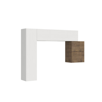 Composizioni Isoka - Composizione parete soggiorno Isoka A25 L.204 H.173,6 P.39,2