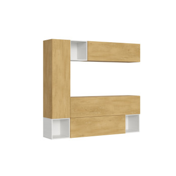 Composizioni Isoka - Composizione parete soggiorno Isoka A26 L.214 P.39,2