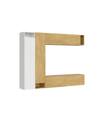 Composizioni Isoka - Composizione parete soggiorno Isoka A27 L.254 H.194 P.39,2