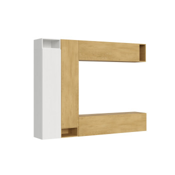 Composizioni Isoka - Composizione parete soggiorno Isoka A27 L.254 H.194 P.39,2