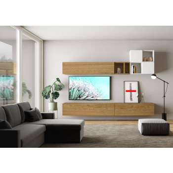 Composizioni Isoka - Composizione parete soggiorno Isoka A36 L.308 H.173,6