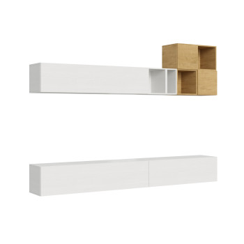 Composizioni Isoka - Composizione parete soggiorno Isoka A36 L.308 H.173,6