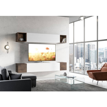 Composizioni Isoka - Composizione parete soggiorno Isoka A38 L.254 P.39,2