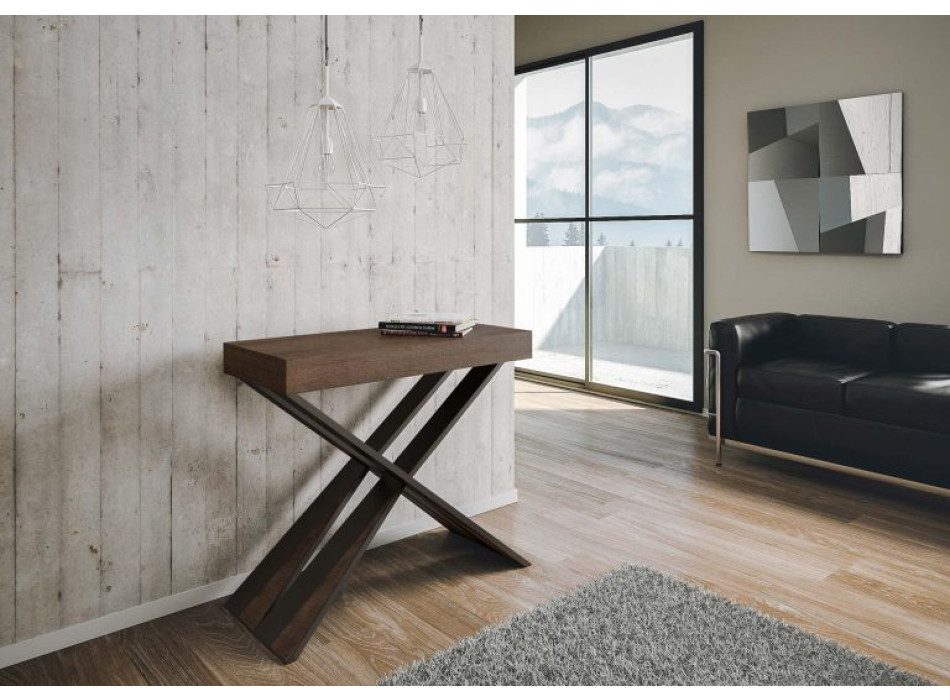 Consolle allungabile 90x40/190 cm Diago Small telaio Antracite