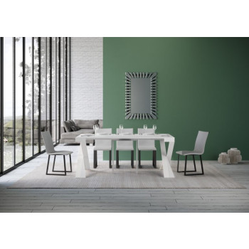 Consolle allungabile 90x40/196 cm Diago Small telaio Bianco