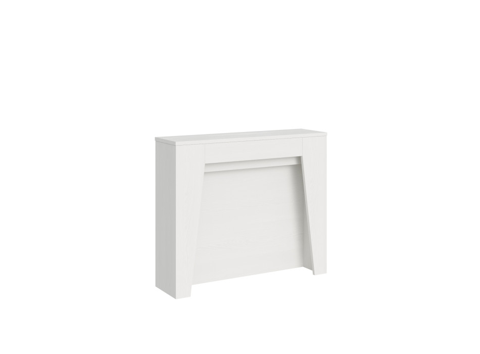 Consolle Anea - Consolle allungabile 90x25/211 cm Anea bianco frassino allunghe interne