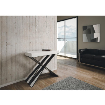 Consolle Diago gambe antracite - Consolle allungabile 90x40/300 cm Diago Premium quercia natura gambe antracite