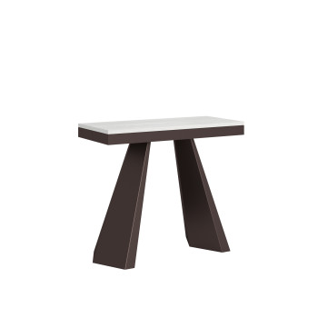 Consolle Diamante Evolution gambe e telaio Orso - Consolle allungabile 90x40/300 cm Diamante Evolution quercia natura telaio e gambe orso