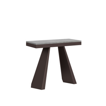 Consolle Diamante Evolution gambe e telaio Orso - Consolle allungabile 90x40/300 cm Diamante Evolution quercia natura telaio e gambe orso