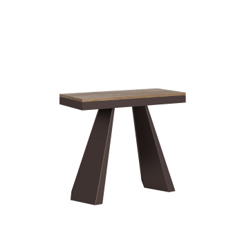 Consolle Diamante Evolution gambe e telaio Orso - Consolle allungabile 90x40/300 cm Diamante Evolution quercia natura telaio e gambe orso