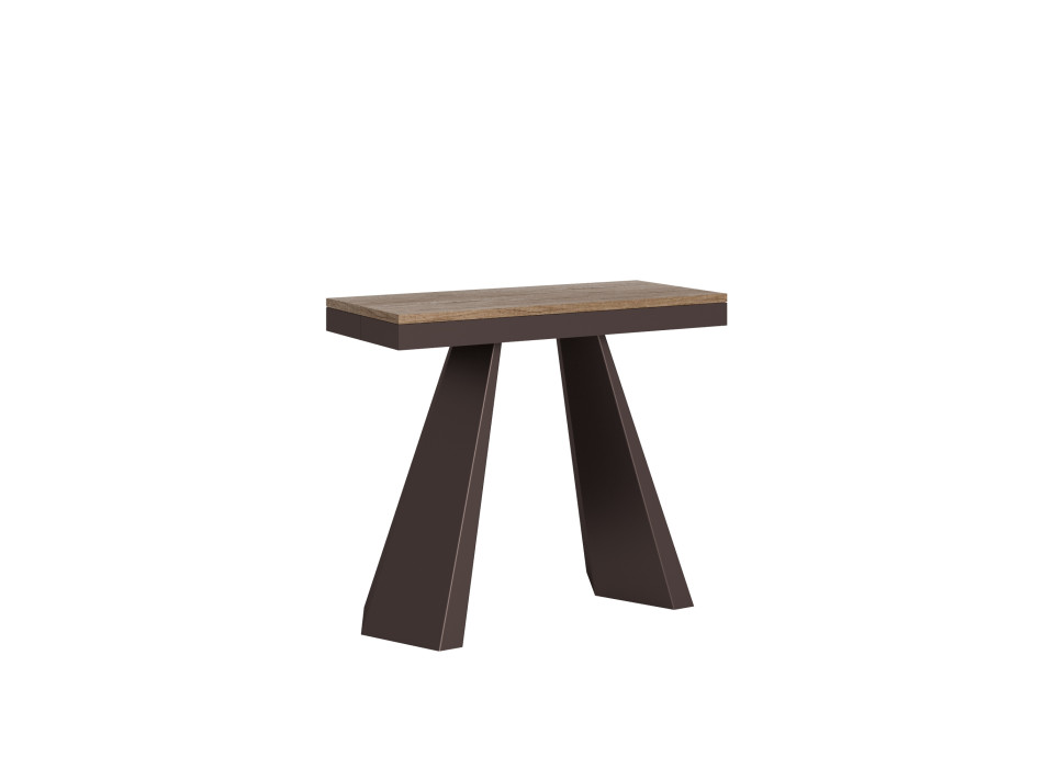 Consolle Diamante Evolution gambe e telaio Orso - Consolle allungabile 90x40/300 cm Diamante Evolution quercia natura telaio e gambe orso