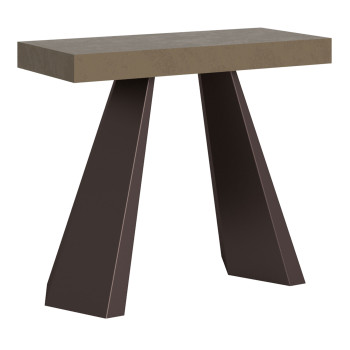 Consolle Diamante gambe Orso - Consolle allungabile 90x40/196 cm Diamante Small bianco frassino telaio orso