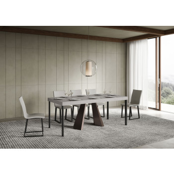 Consolle Diamante gambe Orso - Consolle allungabile 90x40/196 cm Diamante Small Premium quercia natura telaio orso