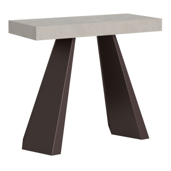 Consolle Diamante gambe Orso - Consolle allungabile 90x40/196 cm Diamante Small Premium quercia natura telaio orso