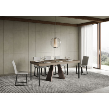 Consolle Diamante gambe Orso - Consolle allungabile 90x40/196 cm Diamante Small Premium quercia natura telaio orso