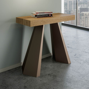 Consolle Diamante gambe Orso - Consolle allungabile 90x40/300 cm Diamante Premium quercia natura telaio orso