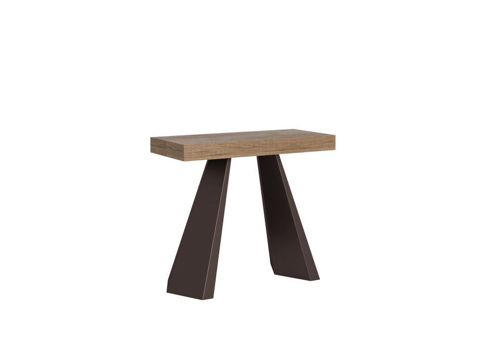 Consolle Diamante gambe Orso - Consolle allungabile 90x40/300 cm Diamante Premium quercia natura telaio orso