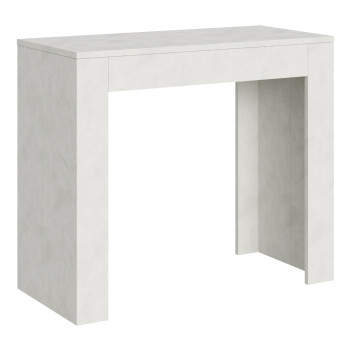 Consolle Emy - Consolle allungabile 90x42/198 cm Emy Small Bianco Spatolato