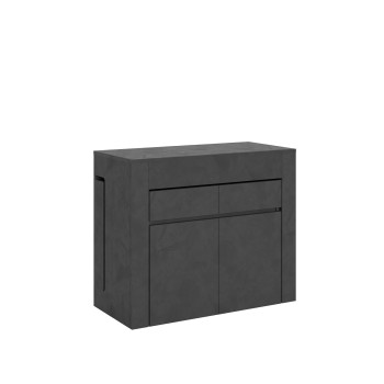 Consolle Evolve con Panca inferiore e superiore - Consolle allungabile 90x42/302 cm Evolve bianco frassino allunghe interne con panca inferiore e superiore