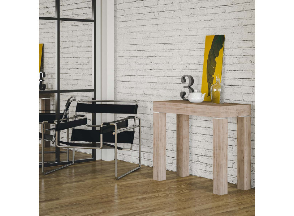 Consolle Mixer - Consolle allungabile 90x40/300 cm Mixer rovere natura