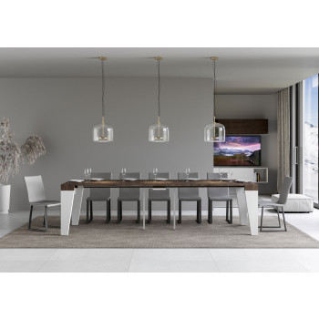 Consolle Naxy - Consolle allungabile 90x40/300 cm Naxy bianco frassino