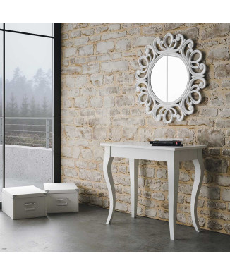 Consolle Olanda - Consolle allungabile 90x40/308 cm Olanda Bianco Frassino