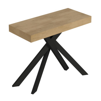 Consolle Saki gambe antracite - Consolle allungabile 90x40/300 cm Saki cashmere gambe antracite