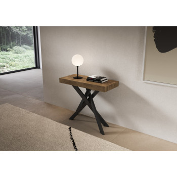 Consolle Saki gambe antracite - Consolle allungabile 90x40/300 cm Saki cashmere gambe antracite