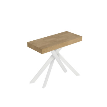 Consolle Saki gambe Bianche - Consolle allungabile 90x40/196 cm Saki Small cashmere gambe bianche