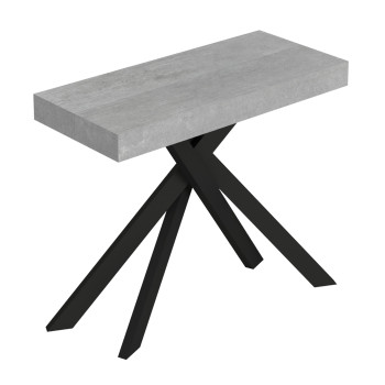 Consolle Saki Premium gambe antracite - Consolle allungabile 90x40/300 cm Saki Premium cashmere gambe antracite