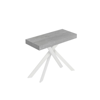 Consolle Saki Premium gambe Bianche - Consolle allungabile 90x40/196 cm Saki Small Premium cashmere gambe bianche