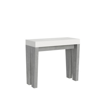 Consolle Spimbo - Consolle allungabile 90x40/196 cm Spimbo Small bianco frassino