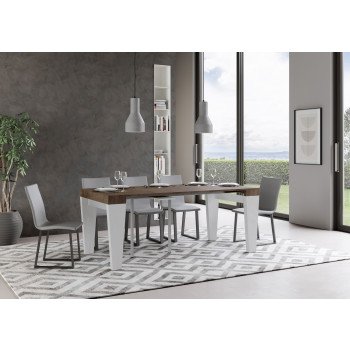 Consolle Spimbo - Consolle allungabile 90x40/196 cm Spimbo Small bianco frassino