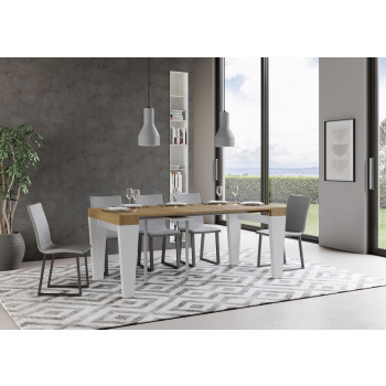 Consolle Spimbo - Consolle allungabile 90x40/196 cm Spimbo Small bianco frassino