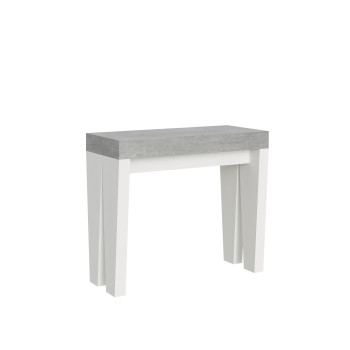 Consolle Spimbo - Consolle allungabile 90x40/196 cm Spimbo Small bianco frassino
