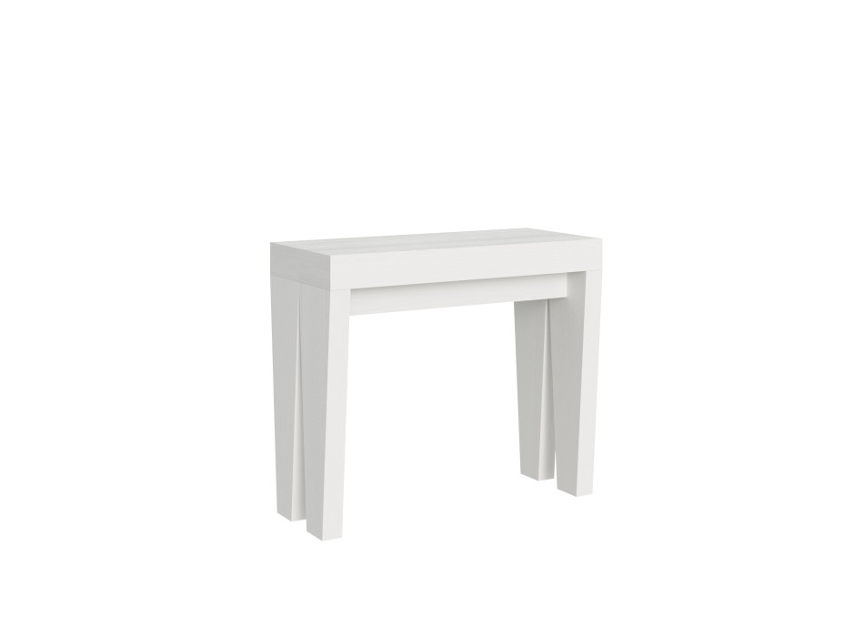 Consolle Spimbo - Consolle allungabile 90x40/196 cm Spimbo Small bianco frassino