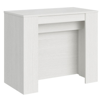 Consolle Venus - Consolle allungabile 90x48/296 cm Venus bianco frassino allunghe interne