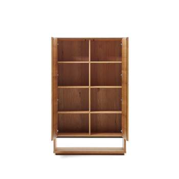 Credenza alta Alguema 2 ante impiallacciato rovere finitura naturale 100 x 163,5 cm