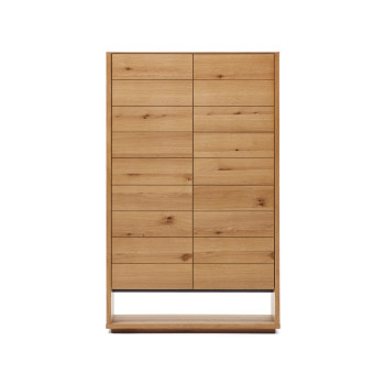 Credenza alta Alguema 2 ante impiallacciato rovere finitura naturale 100 x 163,5 cm